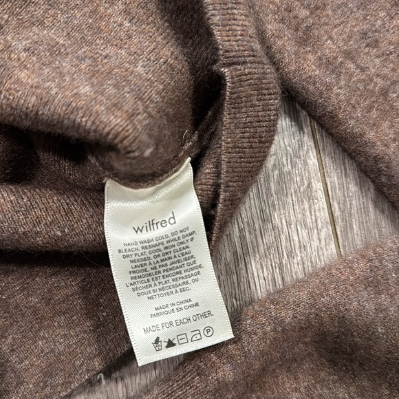 Wilfred by Aritzia Brown Greer Sweater L - Picture 5 of 6